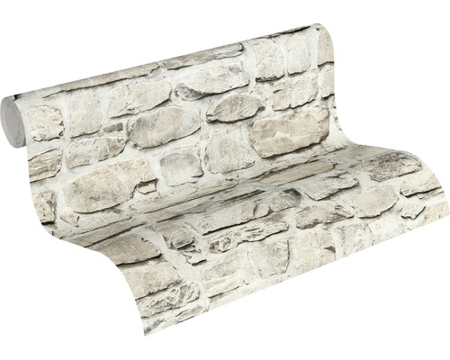 Rouleau de papier peint avec motif de mur en pierre