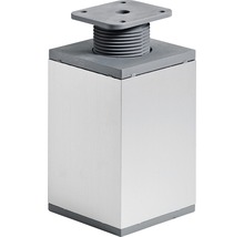 Möbelfuss Aluminium-Optik 60x60x100 mm