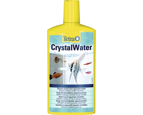 Wasserklärer Tetra CrystalWater 500 ml Tetra Crystal Water zur Klärung von Aquarienwasser in einer gelben Flasche