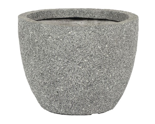 Pot de fleurs Atlanta pierre artificielle Ø 55 H 40 cm gris
