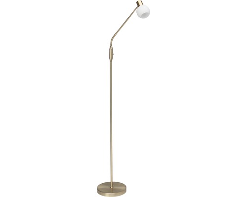 Lampadaire avec pied rond et bras de lampe réglable