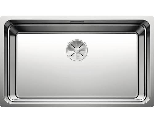 Évier Blanco ETAGON 700-U 740 x 440 mm acier inoxydable brillant satiné 524270 Évier en acier inoxydable avec système d''évacuation