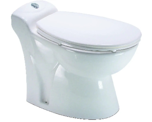 WC fixe Sanisan 5 avec installation à petit levier intégrée blanc