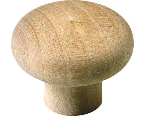 Bouton de meuble en bois hêtre/brut Øxh 34/26 mm
