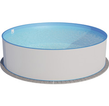 Piscine hors sol ronde remplie d''eau