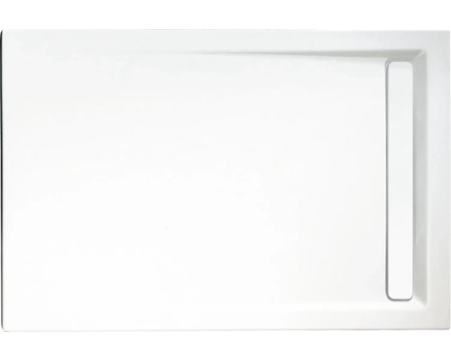 Kit complet receveur de douche SCHULTE Extra-flach 120 x 90 x 2.5 cm blanc alpin lisse D202912 04 04