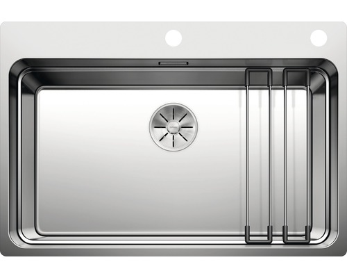 Évier en acier inoxydable avec égouttoir