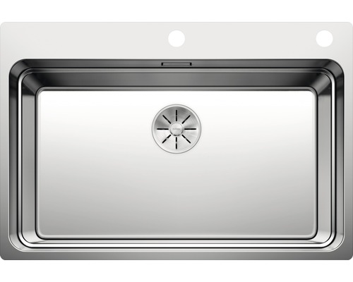 Évier Blanco ETAGON 700-IF/A 740 x 500 mm acier inoxydable brillant satiné 524274 Évier en acier inoxydable pour la cuisine