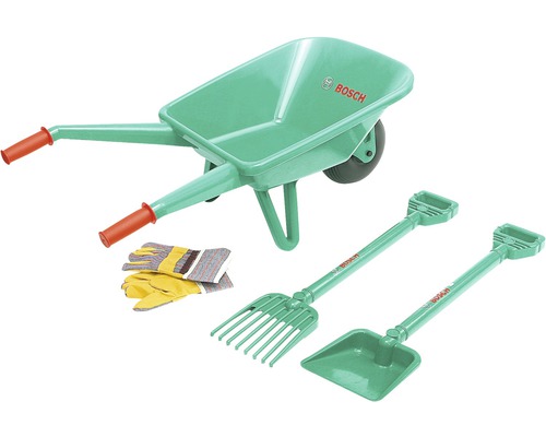 Kit d'outils de jardinage Bosch avec brouette, Theo Klein