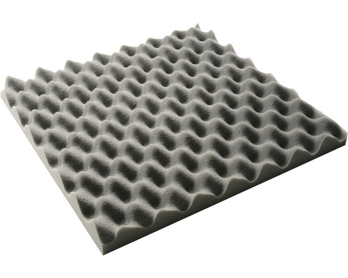 Mousse isolante acoustique Akupur plaque à excroissances 50x50x3 cm