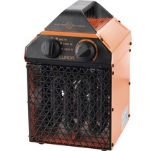 Elektrischer Heizlüfter mit einstellbarer Leistung und Schutzgitter