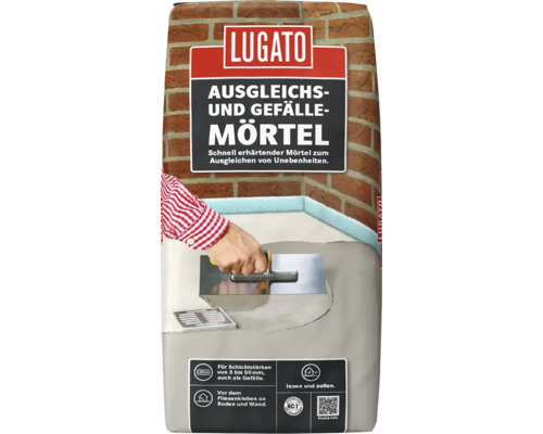 Mortier de ragréage et de compensation Lugato 25 kg