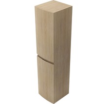 Hochschrank BadenHaus Vague 40 cm breit Tabak Eiche fertig montiert