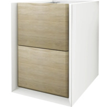 Waschtischunterschrank Baden Haus Bellagio BxHxT 35 x 51 cm x 46 cm Frontfarbe eiche hell holz-optik holzdekor