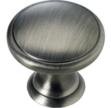 Bouton de meuble en zinc moulé sous pression noir nickelé Øxh 32x29 mm-thumb-0