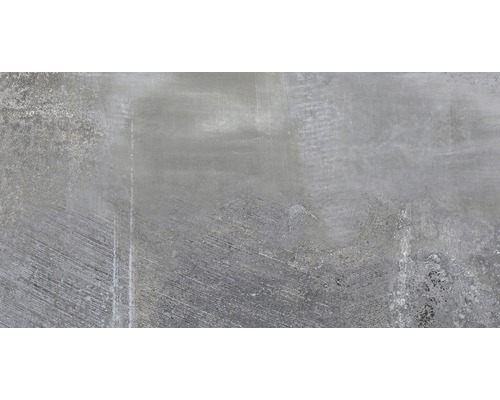 Carrelage pour sol en grès cérame fin Boldstone gris 32x62,5 cm Carrelage gris aspect béton