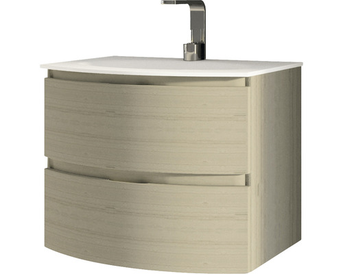 Waschtischunterschrank mit zwei Schubladen, Waschbecken und Armatur