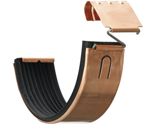 Raccord de gouttière Zambelli cuivre semi-circulaire DN 105 mm Raccord de gouttière Zambelli cuivre semi-circulaire DN 105 mm