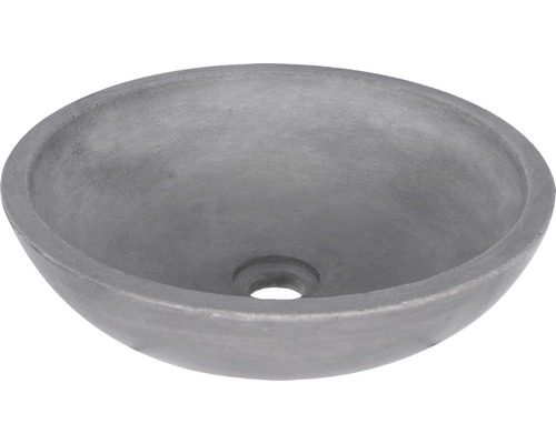 Vasque à poser ronde en béton