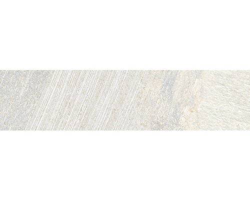 Feinsteinzeug Wand- und Bodenfliese Brickbold almond 8 x 33,15 cm Nahaufnahme einer strukturierten Steinoberfläche