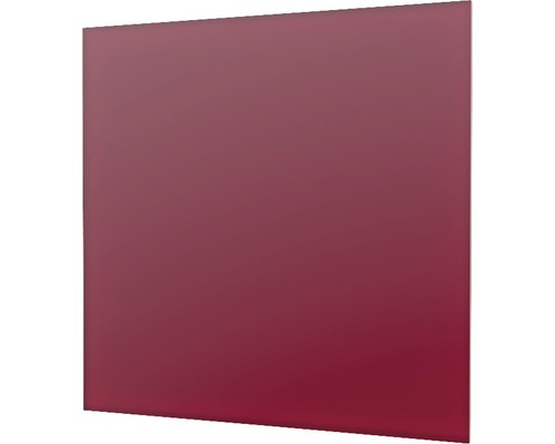 Chauffage en verre infrarouge Vitalheizung HVH300GS 58,5x58,5 cm rouge vin 300 Watts