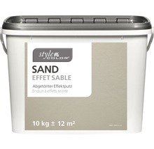 Seau d''enduit à effets teinté sable de Style Color, 10 kilogrammes