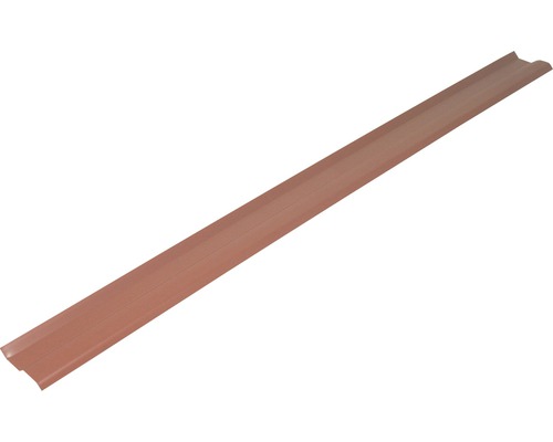 Baguette de finition pour bandes de connexion pour cheminée et de connexion murale aluminium rouge brique-noir 1,5 m x 74 mm