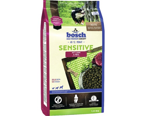 Croquettes pour chien bosch Sensitive agneau & riz 1 kg