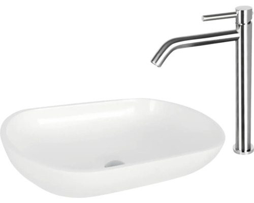 Waschbecken und Armatur für das Badezimmer