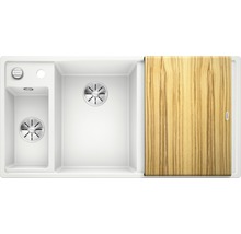 Spüle Blanco AXIA III 6 S 1000 x 510 mm weiß ohne Multifunktionsschale 524647 1 Spülbecken Mit Tropffläche Becken links
