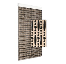 Türvorhang Cyprus schwarz 90x210 cm