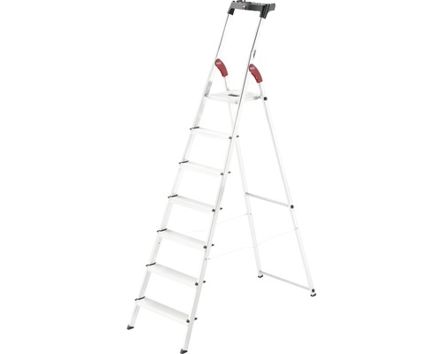 Hailo L60 - escabeau de sécurité en aluminium, 7 niveaux Hailo L60 - escabeau de sécurité en aluminium, 7 niveaux
