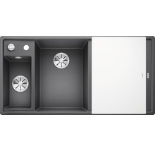 Spüle Blanco AXIA III 6 S 1000 x 510 mm felsgrau ohne Multifunktionsschale 524654 1 Spülbecken Mit Tropffläche Becken links
