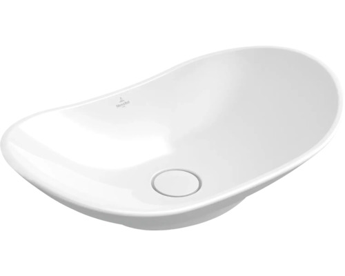 Vasque à poser Villeroy & Boch My Nature 61cm 411060R1 blanc avec revêtement