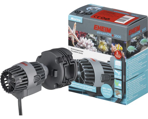 Eheim streamON 3500 Strömungspumpe mit Magnethalterung und Verpackung