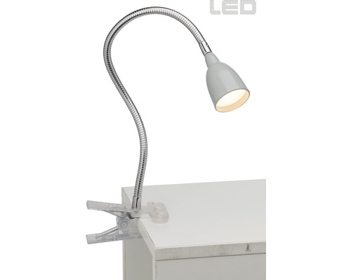 Lampe de bureau à pince LED 2,4W 200 lm 3000 K blanc chaud h 380 mm Anthony titane