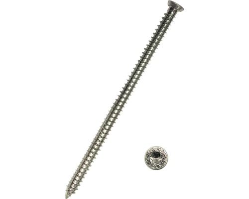 Vis pour cadre de fenêtre à tête fraisée avec empreinte étoile 7,5x212 mm, galvanisée, 100 pièces (pour profilés en plastique) Vis pour cadre de fenêtre à tête fraisée avec empreinte étoile 7,5x212 mm, galvanisée, 100 pièces (pour profilés en plastique)