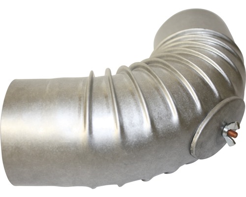 Conduit de poêle coudé 90° Ø 80 mm avec trappe aluminié à chaud