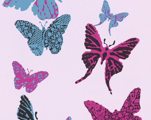Tapete mit Schmetterlingsmuster