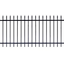 Panneau de clôture ALBERTS Chaussee 200 x 100 cm noir-thumb-0