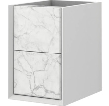 Meuble bas Baden Haus Bellagio largeur 35 cm blanc pierre déjà monté 54875