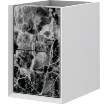 Meuble bas Baden Haus Bellagio largeur 35 cm noir pierre déjà monté 54877