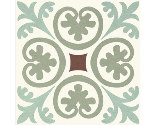 Dekorative Fliese mit floralem Muster