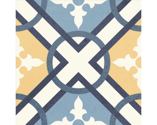 Dekorfliese mit geometrischen Mustern