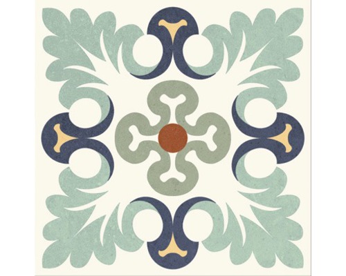 Dekorfliese mit Blumenmuster