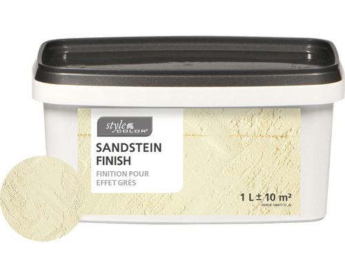 Style Color Sandstein Finish im Eimer, Gebindegröße ein Liter für circa zehn Quadratmeter