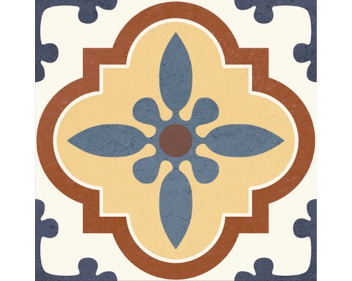 Dekorative Fliese mit floralem Muster für den Innenbereich