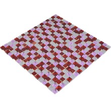 Mosaikfliese aus Glas mit quadratischen Steinen