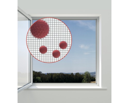 Protection contre les pollens Windhager EXPERT sans perçage anthracite 130x150 cm
