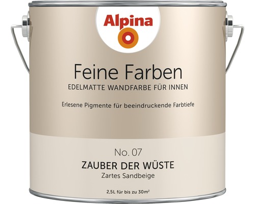 Peinture murale Alpina Feine Farben sans conservateur Magie du désert 2,5 l